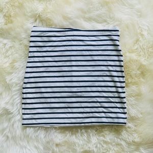 H&M Striped Mini Skirt